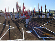 R01.11.23少年公式野球開会式・荒川河川敷野球場